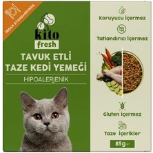 Kito Fresh Kuzu Etli Hipoalerjenik Taze Kedi Yemeği 85 gr