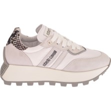 Roberto Cavalli Beyaz - Gri Kadın Sneaker 22420 B
