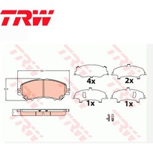 TRW Ön Fren Balata Tk. Qashqai 2 J11 2013+ 1,2/1,3 Dıg-T 1,5/1,6/1,7 Dci 410604EA0A GDB3622 Trw