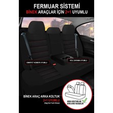 Kurra Store Seat Exeo Uyumlu Kırmızı Oto Koltuk Araba Kılıfı.