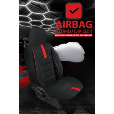 Kurra Store Seat Exeo Uyumlu Kırmızı Oto Koltuk Araba Kılıfı.