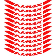 Motosvn Yamaha Nmax Jant Şeridi Kırmızı