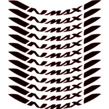 Motosvn Yamaha Nmax Jant Şeridi Siyah