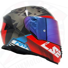 Ls2 Storm 2 Sprinter Full Face Motosiklet Kaskı Şeffaf + Gökkuşağı Vizörlü