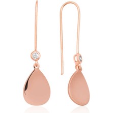 Mevafa 925 Ayar Gümüş Sallantılı Damla Küpe