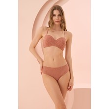 Loya Kahverengi Nirvana Desteksiz Straplez Tek Sütyen