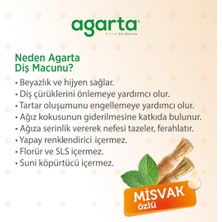 Agarta Doğal Misvak Özlü Diş Macunu 100 ml /130 gr