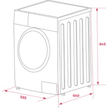 Teka - Shk 81030 Dss - Solo Çamaşır Kurutma Makinesi - 10 kg Kurutma - Dark Inox - 114060003