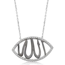 Mevafa Gümüş Allah Yazılı Bayan Kolye