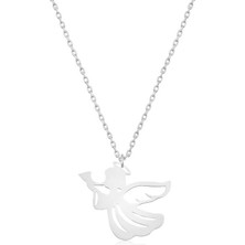 Mevafa Gümüş Kanatlı Melek Bayan Kolye