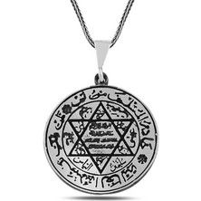 Mevafa Gümüş Süleyman Mührü Kolye