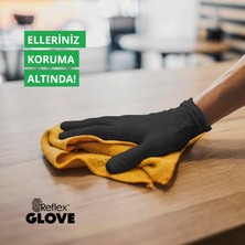 Reflex Flex Eldiven Tek Kullanımlık Pudrasız Siyah M Beden Eldiven 4 x 100'lü