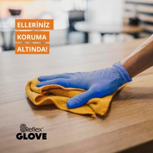 Reflex Flex Eldiven Tek Kullanımlık Pudrasız Mavi L - XL Beden Eldiven 4 x 100'lü