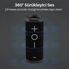 Tribit BTS30 Stormbox 24W 20 Saat Oynatma Süresi Ipx7 Su Geçirmez Taşınabilir Tws Bluetooth Hoparlör Siyah