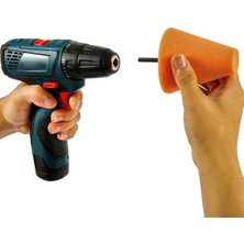 Germany Style 17 Parça  Pasta Cila Oto Jant Temizleme  Koltuk Yıkama Sünger Fırça Seti Matkapa Uyumlu Set