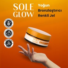 Sole Glow Tan Booster Tinded Jelly, Yoğun Bronzlaştırıcı SPF'siz Renkli Güneş Jeli, 150ml, Paraben İçermez