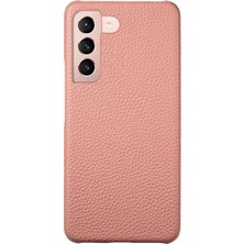 Cool-M Samsung Galaxy S21+ 5g Çizilmeye Dayanıklı Litchi Dokulu Deri+Pc Arka Kapak (Yurt Dışından)