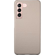 Cool-M Samsung Galaxy S21+ 5g Çizilmeye Dayanıklı Litchi Dokulu Deri+Pc Arka Kapak (Yurt Dışından)