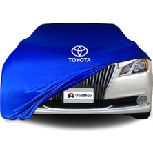 Ultra Shop Toyota Crown Majesta 6 (S210) (2013-2018) Araba Brandası Mavi Kumaş Penye Oto Garaj Branda