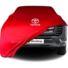 Ultra Shop Toyota Land Cruiser J300 (2021-) Araba Brandası Kırmızı Kumaş Penye Toz Geçirmez Oto Garaj Branda