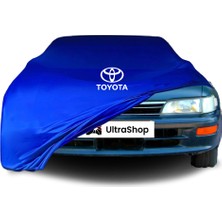 Ultra Shop Toyota Corolla 7 (E100) (1992-1997) Araba Brandası Mavi Kumaş Penye Toz Geçirmez Oto Garaj Branda