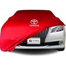 Ultra Shop Toyota Crown Majesta 6 (S210) (2013-2018) Araba Brandası Kırmızı Kumaş Penye Oto Garaj Branda