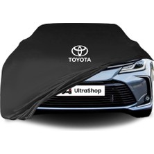 Ultra Shop Toyota Corolla 12 Sedan (E210) (2018-) Araba Brandası Siyah Kumaş Penye Oto Garaj Branda
