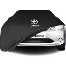 Ultra Shop Toyota Etios (2010-) Araba Brandası Siyah Kumaş Penye Toz Geçirmez Oto Garaj Branda