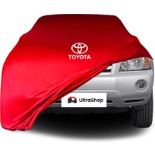Ultra Shop Toyota Highlander 1 (2000-2007) Araba Brandası Kırmızı Kumaş Penye Toz Geçirmez Oto Garaj Branda