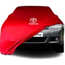 Ultra Shop Toyota Corolla Verso Araba Brandası Kırmızı Kumaş Penye Toz Geçirmez Oto Garaj Branda