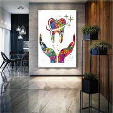 Ar Ajans Kanvas Tablo Diş Hekimi Diş Tabibi Poliklinik Kanvas Tablo