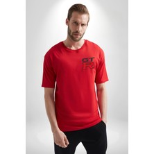 Neopolis Skyline Nissan Hızlı ve Öfkeli Fast Furious Kırmızı Oversize Kadın Erkek Ön ve Sırt Baskılı T-Shirt