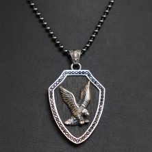 Emren Jewelry 925 Ayar Gümüş Kartal Erkek Kolye