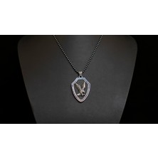 Emren Jewelry 925 Ayar Gümüş Kartal Erkek Kolye
