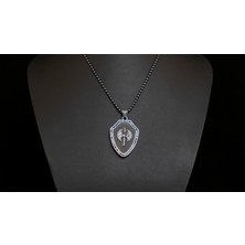 Emren Jewelry 925 Ayar Gümüş Çift Başlı Balta Erkek Kolye