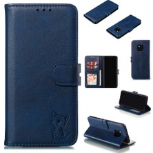 BDT Market Huawei Mate 20 Pro Için Cüzdan Durumda Kart Tutucu Manyetik Kapatma Kabartmalı (Yurt Dışından)
