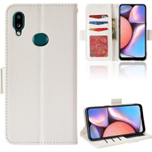 BDT Market Samsung Galaxy A10S Manyetik Yan Toka Cüzdan Kart Yuvaları Tutucu (Yurt Dışından)