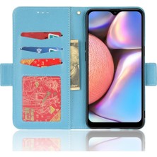 BDT Market Samsung Galaxy A10S Manyetik Yan Toka Cüzdan Kart Yuvaları Tutucu (Yurt Dışından)