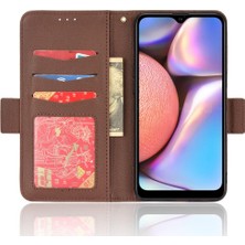 BDT Market Samsung Galaxy A10S Manyetik Yan Toka Cüzdan Kart Yuvaları Tutucu (Yurt Dışından)