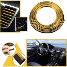 Yenimiyeni Gold Araba Oto Trim Dekorasyon Şeridi 5 mt