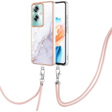 SZY Market Oppo A79 5g Tampon Anti-Çizik Yumuşak Mermer Crossbody Kordon Için Kılıf (Yurt Dışından)