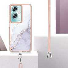 SZY Market Oppo A79 5g Tampon Anti-Çizik Yumuşak Mermer Crossbody Kordon Için Kılıf (Yurt Dışından)