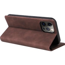 SZY Market Iphone 12 Için Flip Case Darbeye Cüzdan Kapak Kapak Basit Iş Durum (Yurt Dışından)