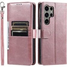 SZY Market Samsung Galaxy S23 Için Flip Case Ultra 6 Kart Yuvaları Kickstand Pu Deri (Yurt Dışından)