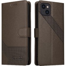 SZY Market Iphone 13 Kickstand Üç Kart Yuvaları Premium Deri Için Flip Case (Yurt Dışından)