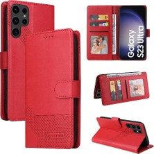 SZY Market Samsung Galaxy S23 Ultra Üç Kart Yuvaları Kickstand Premium Için Flip Case (Yurt Dışından)