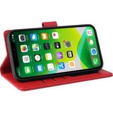 SZY Market Iphone 13 Mini Üç Kart Yuvaları Premium Deri Kickstand Için Flip Case (Yurt Dışından)