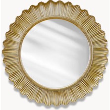 Selim Flashy Yuvarlak Ayna Altın