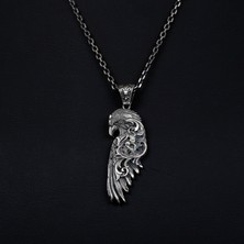 Emren Jewelry 925 Ayar Gümüş Kartal Erkek Kolye