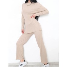 Lady Time Mevsimlik Uzun Kollu Likralı Kadın Pijama Takımı 2026